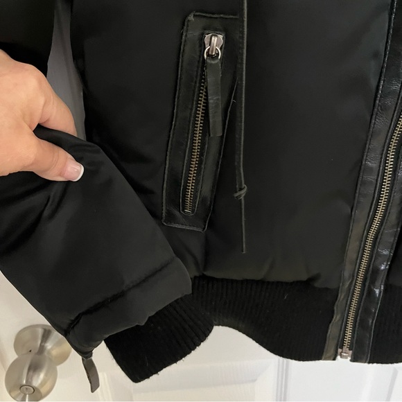 RUDSAK NYLON PARKA WITH LEATHER TRIM AND FUR TRIMMED HOODIE - Picture 8 of 17